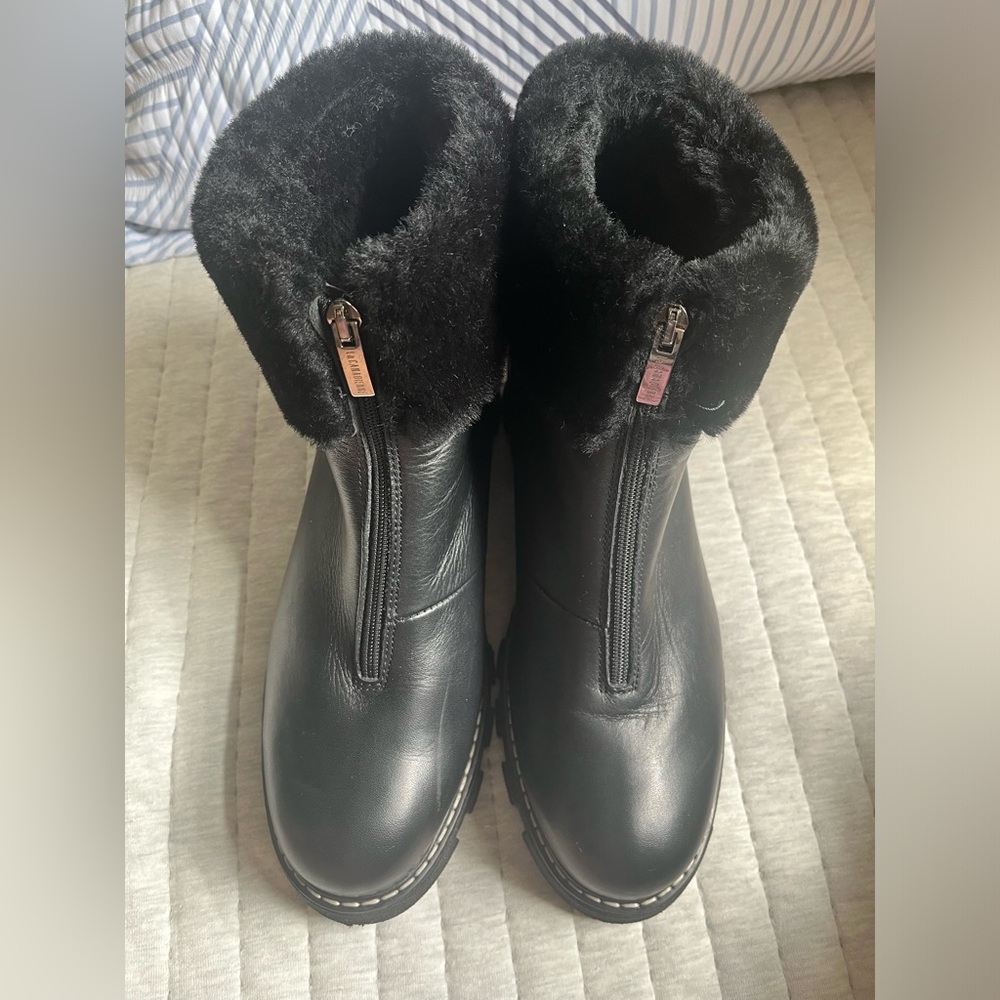 La Canadienne ABBA Black Leather Boots